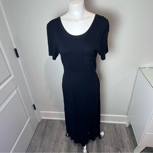 Sheath Maxi Dress with Scoop Neck for Casual Wear